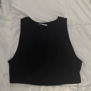 Zara Classic Black Crop Top